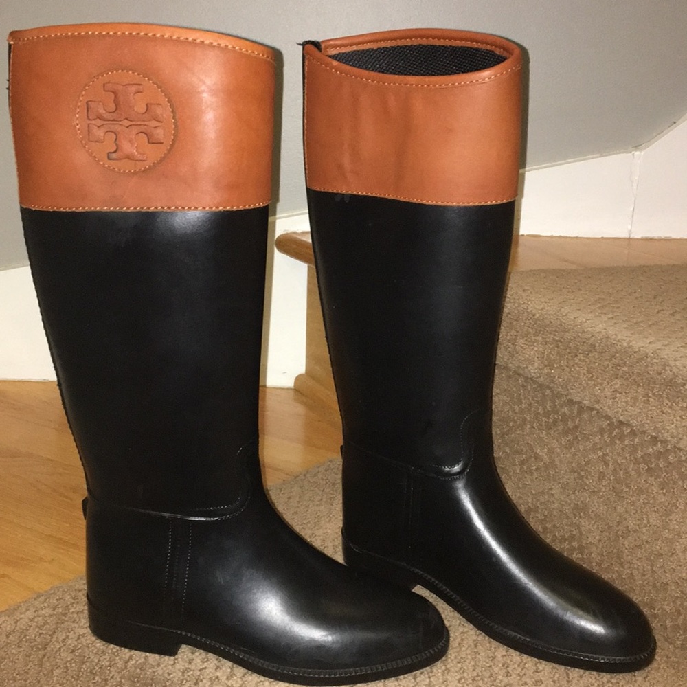 TORY BURCH Classic Rain Boots sz 7